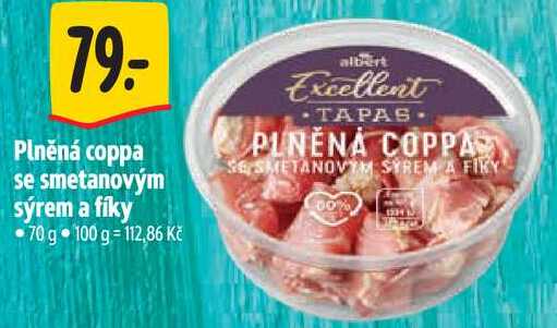 Plněná coppa se smetanovým sýrem a fíky, 70 g