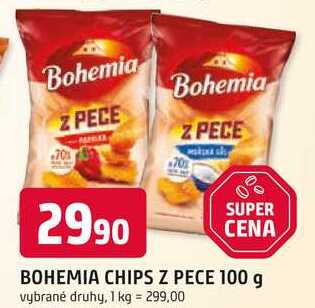 BOHEMIA CHIPS Z PECE 100 g 