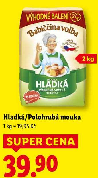 Hladká/Polohrubá mouka, 2 kg