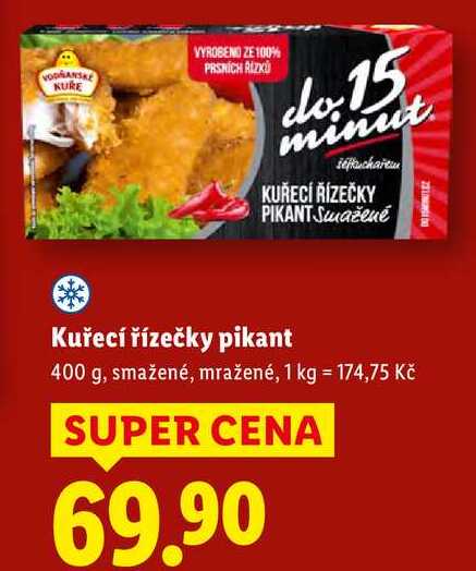 Kuřecí řízečky pikant, 400 g