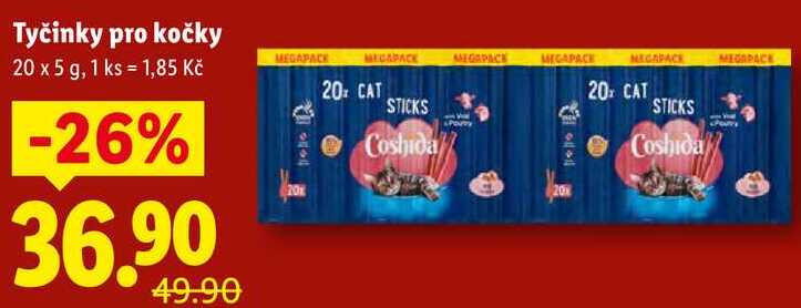 Tyčinky pro kočky, 20x 5 g