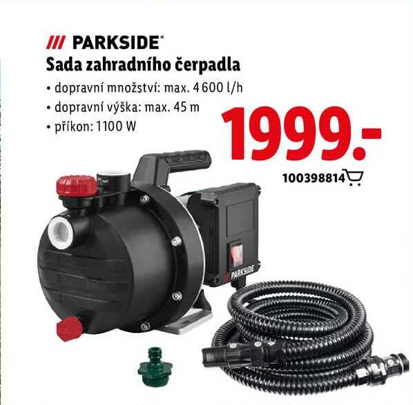 Sada zahradního čerpadla