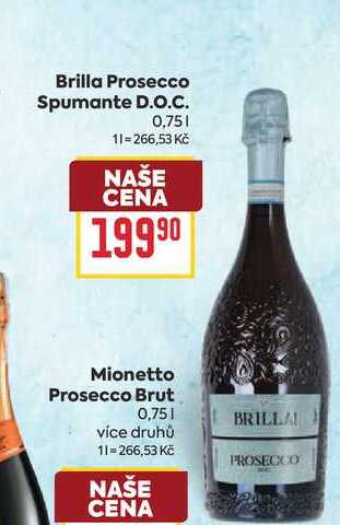Brilla Prosecco Spumante D.O.C. 0,75l 