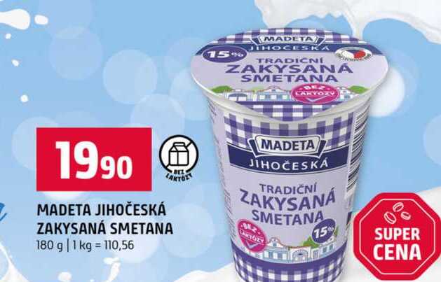MADETA JIHOČESKÁ ZAKYSANÁ SMETANA 180 g 