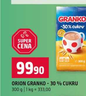 ORION GRANKO 30% CUKRU 300 g 