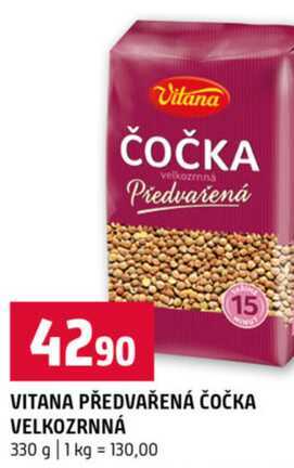 VITANA PŘEDVAŘENÁ ČOČKA VELKOZRNNÁ 330 g 