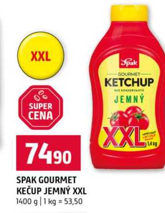 SPAK GOURMET KEČUP JEMNÝ XXL 1400 g