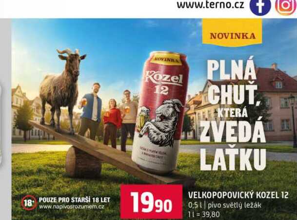 VELKOPOPOVICKÝ KOZEL 05l pivo světly lezak