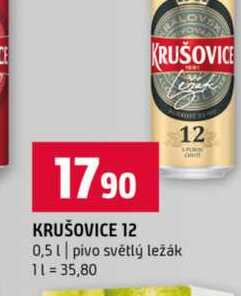 KRUŠOVICE 12 0,5l pivo světlý ležák