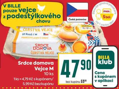Srdce domova Vejce M 10 ks 