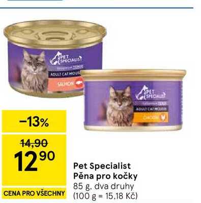 Pet Specialist Pěna pro kočky, 85 g