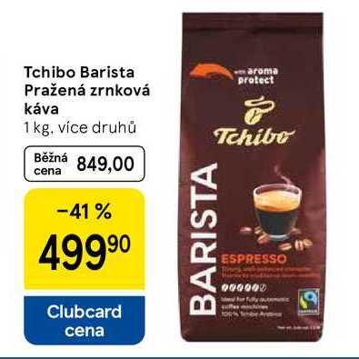 Tchibo Barista Pražená zrnková káva, 1 kg