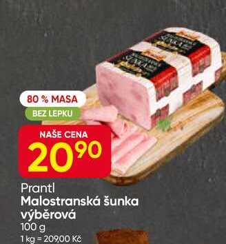 Prantl Malostranská šunka výběrová 100 g