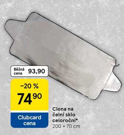 Clona na čelní sklo celoroční