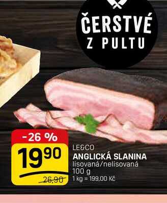 ANGLICKÁ SLANINA lisovaná/nelisovaná 100 g