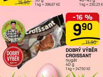 DOBRÝ VÝBĚR CROISSANT nugát 40 g 
