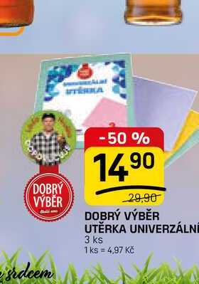 DOBRÝ VÝBĚR UTĚRKA UNIVERZÁLNÍ 3 ks