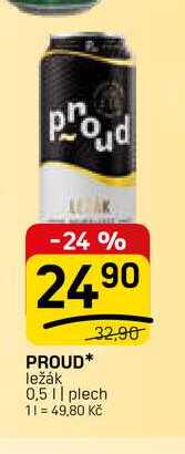 PROUD ležák 0,5l, plech