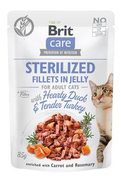 Brit Care Cat Fillets In Jelly Steril Duck&turkey 85g