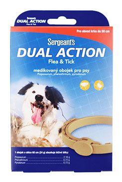 Sergeanťs Dual antiparazitní obojek pro střední psi 60cm