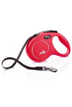 Vodítko Flexi Classic M pásek 5m/25kg červená new
