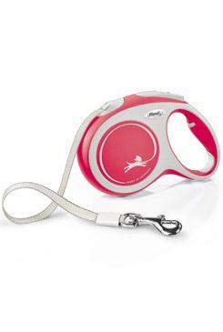 Vodítko Flexi Comfort L pásek 8m/50kg červená new