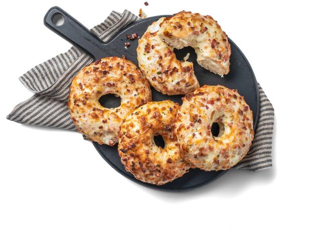 Plněný pizza donut