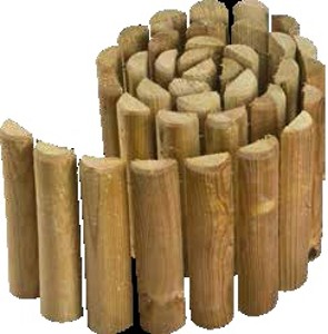 Obrubník záhonový dřevěný