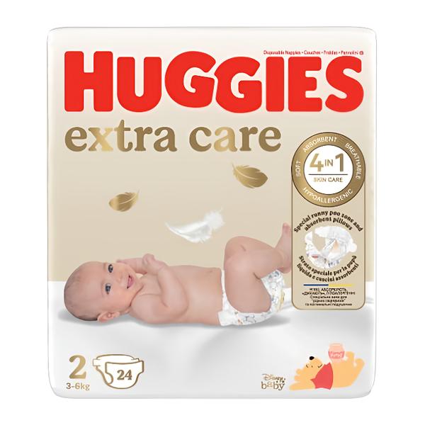 Huggies Extra Care č.2 - 24ks (2-5 kg)