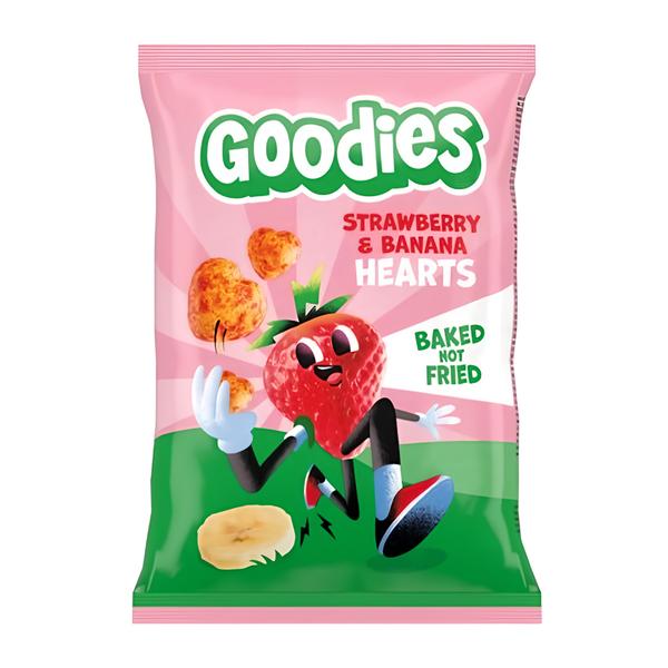 Goodies Křupky srdíčka banán a jahoda