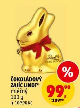 ČOKOLÁDOVÝ ZAJÍC LINDT, 100 g