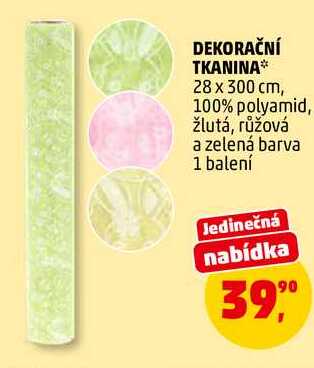 DEKORAČNÍ TKANINA, 1 balení