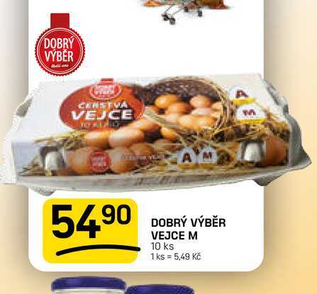 DOBRÝ VÝBĚR VEJCE M 10 ks 
