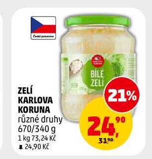 ZELÍ KARLOVA KORUNA, 670 g