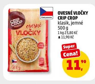 OVESNÉ VLOČKY CRIP CROP, 500 g
