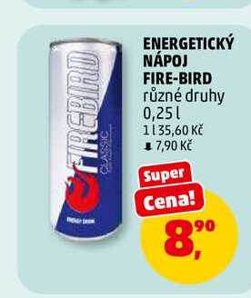 ENERGETICKÝ NÁPOJ FIRE-BIRD, 0,25 l