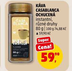 KÁVA CASABLANCA OCHUCENÁ, 80 g