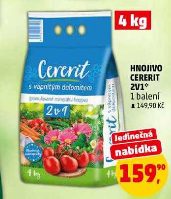 HNOJIVO CERERIT 2V1, 4 kg