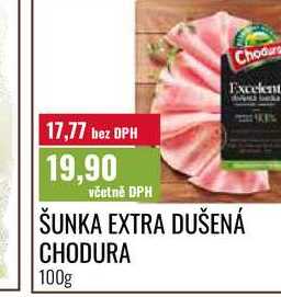 ŠUNKA EXTRA DUŠENÁ CHODURA 100g