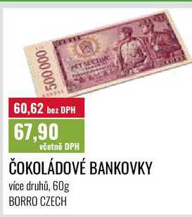 ČOKOLÁDOVÉ BANKOVKY 60g 