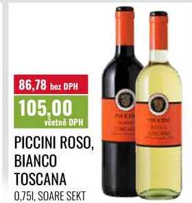 PICCINI ROSO, BIANCO TOSCANA 0,75l