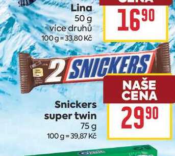Snickers super twin 75 g 