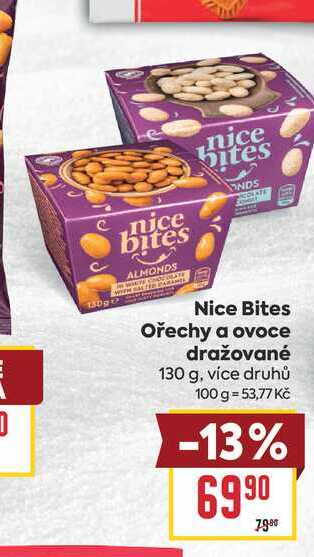 Nice Bites Ořechy a ovoce dražované 130 g