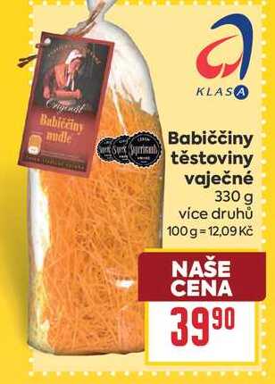 Babiččiny těstoviny vaječné 330 g 