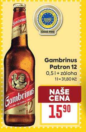 Gambrinus Patron 12 0,5l