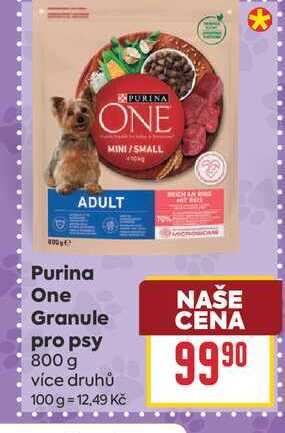 Purina One Granule pro psy 800 g 