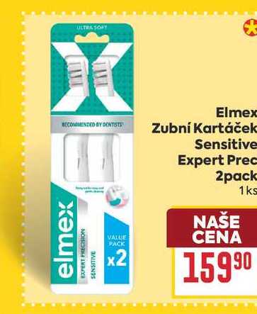 Elmex Zubní kartáček Sensitive Expert Prec 2pack 1ks