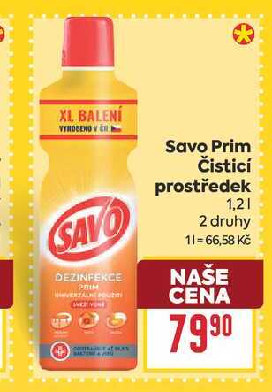 Savo Prim Čisticí prostředek 1,2l