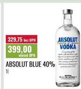 ABSOLUT BLUE 40% 1l