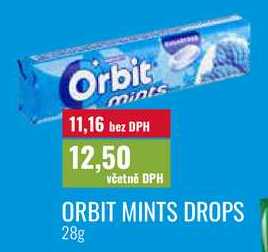 ORBIT MINTS DROPS 28g 